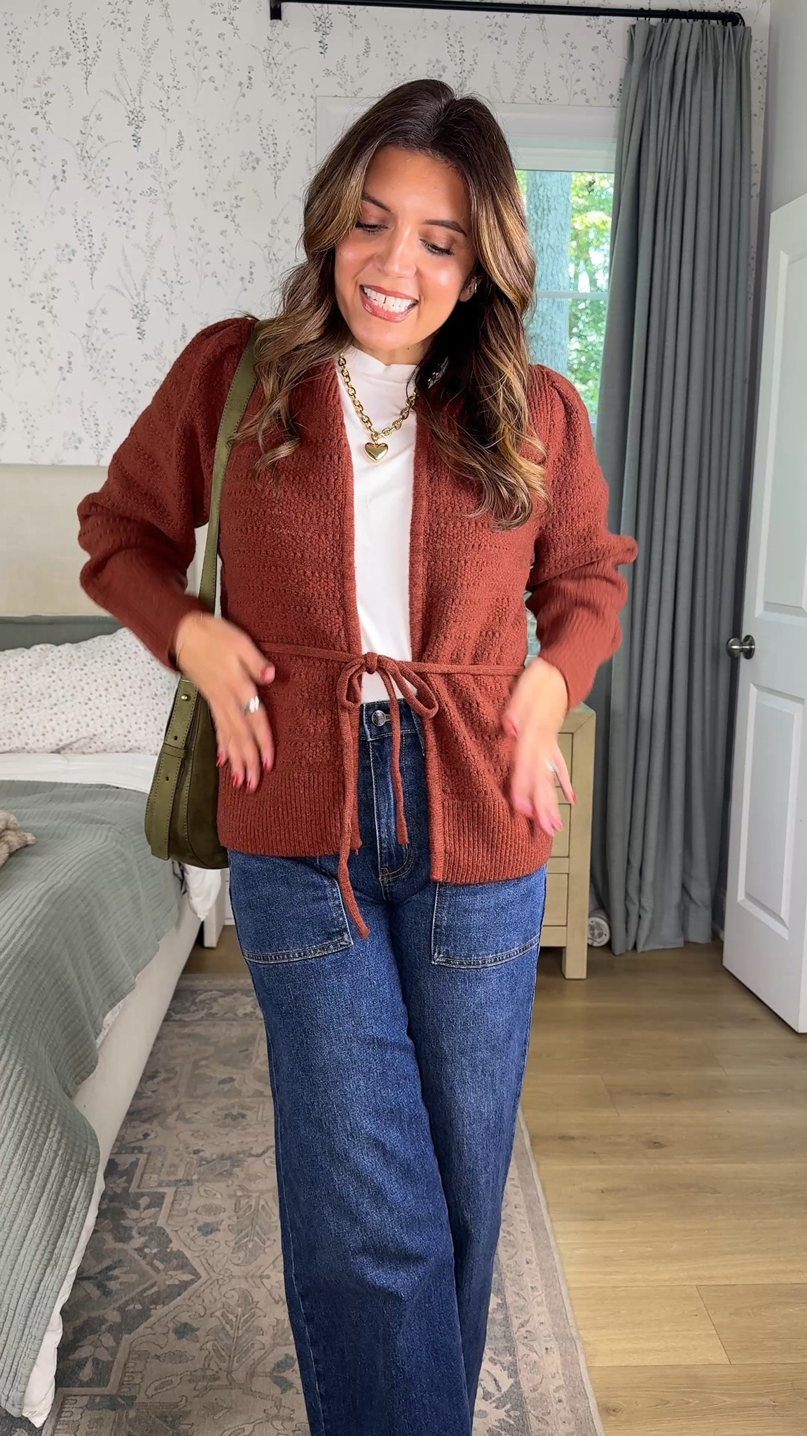 Such a cute mom outfit for fall! Millennial mom fall from Walmart. I’m 5’7” and in a size small tops, 4 jeans.

#LTKOver40 #LTKTall