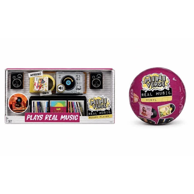 MGA Mini Verse Real Music Vinyl Turntable with Record Player & Record Capsule | Walmart (US)