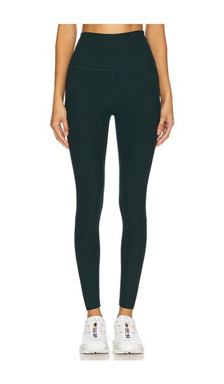 Spacedye Caught in The Midi High Waisted Legging in Dark Spruce Green | Revolve Clothing (Global)