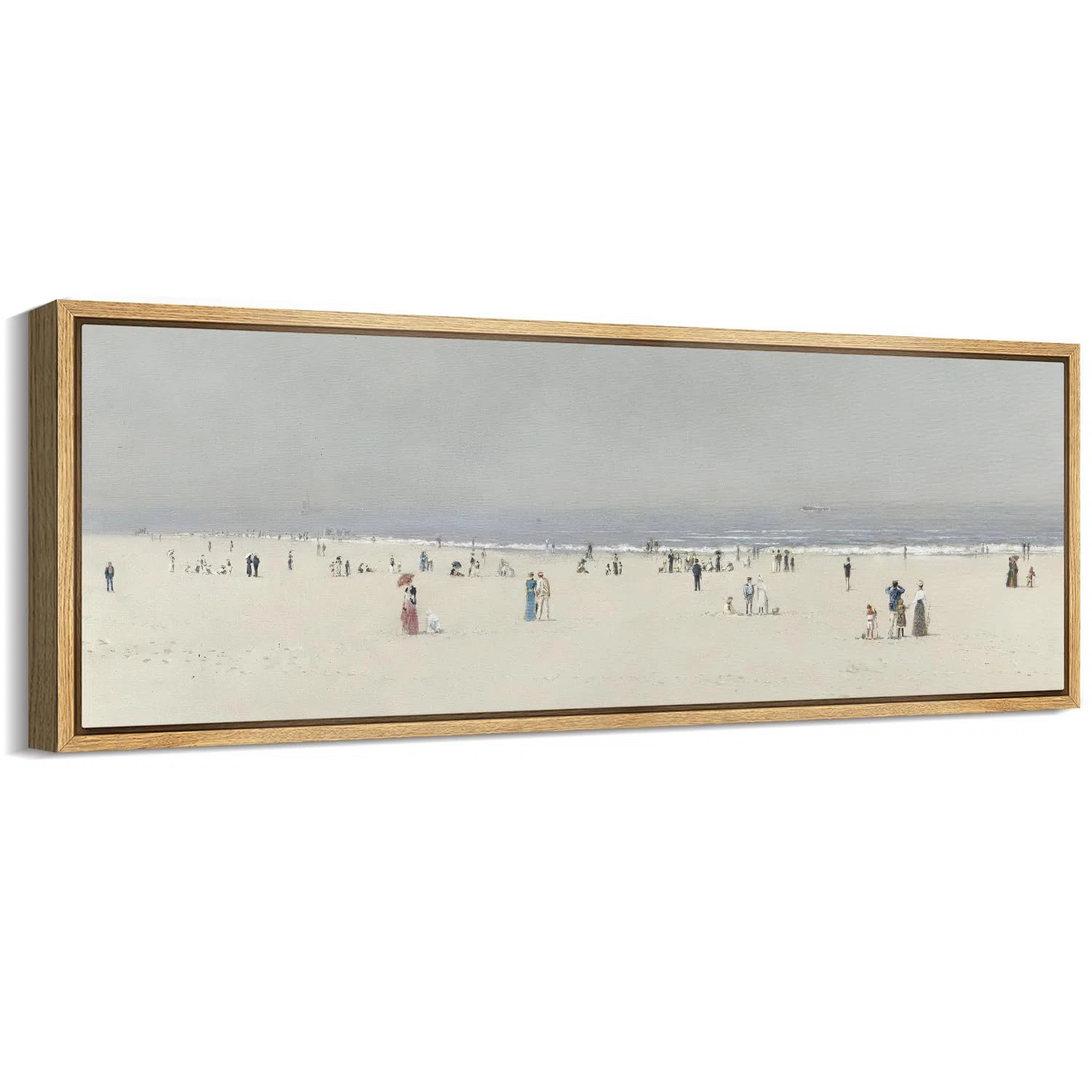 Coastal Beach " Beach Day In Pastel Victorian Style Seaside Antique Retro Fine Art Bedroom Extra ... | Wayfair North America