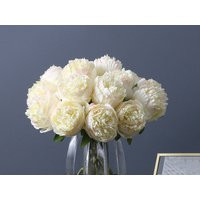 Fake Peony Bouquet, Artificial Flower Craft, Living Room Floral Decor, For Wedding Brides, Party Bloom Table Centerpiece, Indoor Arrangement | Etsy (US)