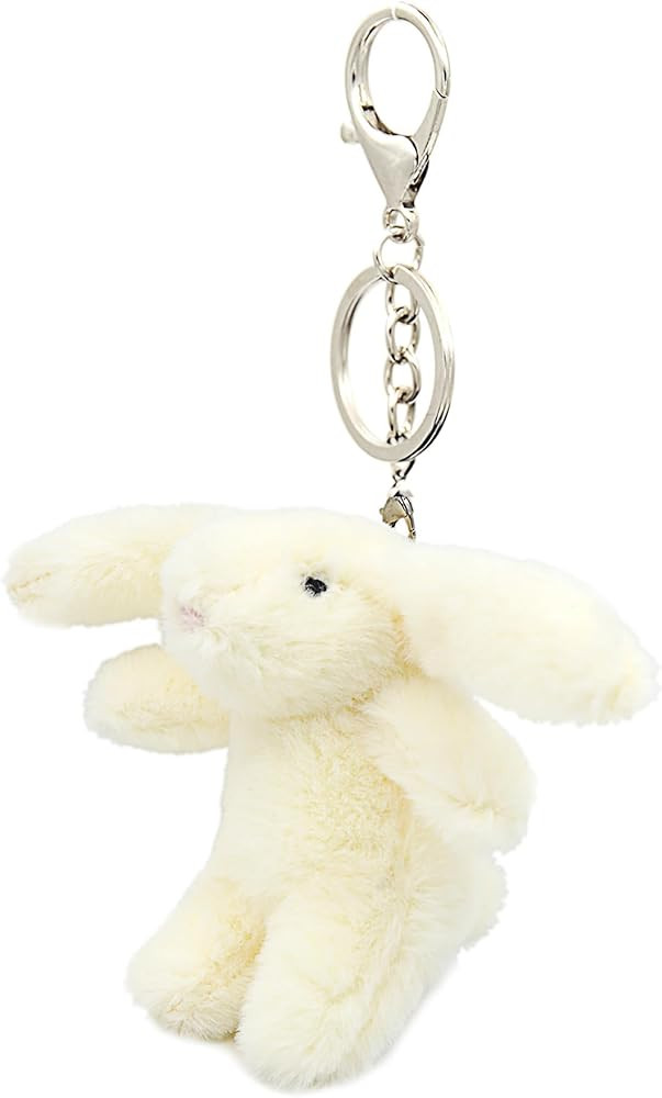 Cute Bunny Plush Keychain for Backpack, 3.5" Inch Mini Rabbit Keychain Purse Charm Pendant Gift f... | Amazon (US)