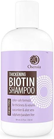 Thickening Biotin Shampoo for Hair Growth - Sulfate and Paraben Free Shampoo - Aloe Vera, Color S... | Amazon (US)