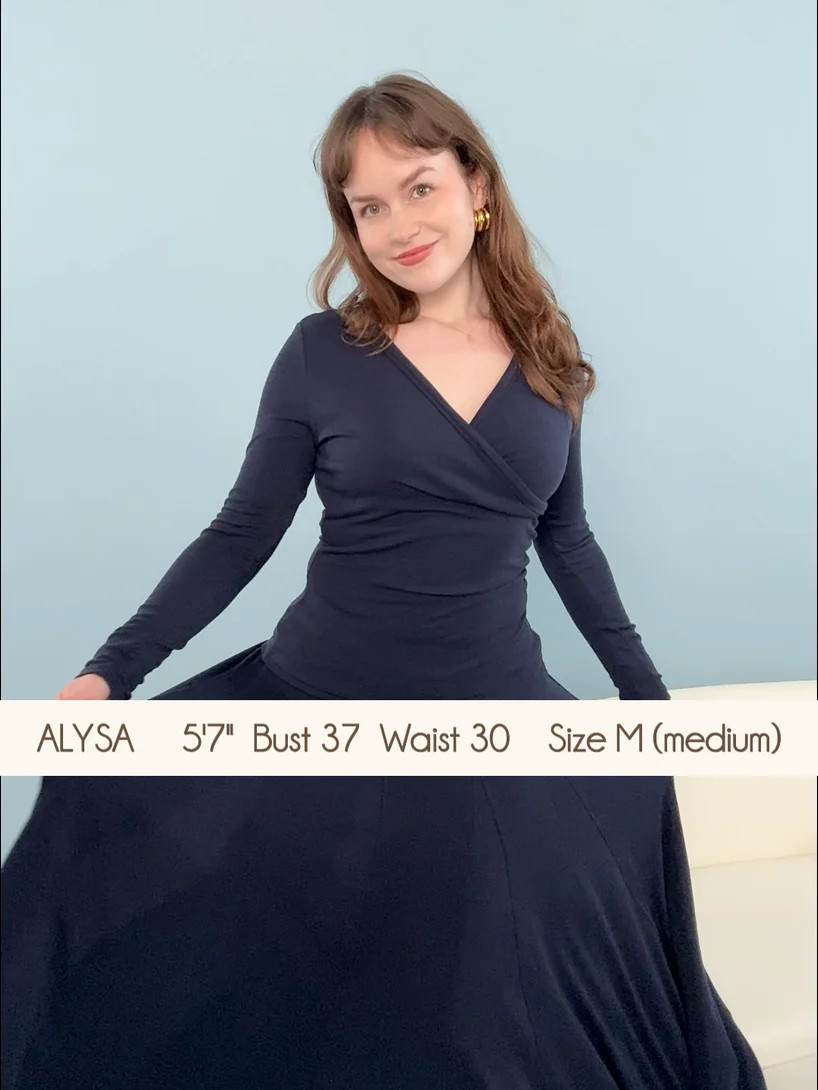 Lyocell Wool Godet Hem Pull-on Maxi Skirt | OGLmove