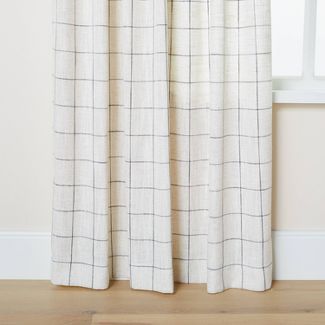 Modest Windowpane Plaid Curtain Panel - Hearth & Hand™ with Magnolia | Target