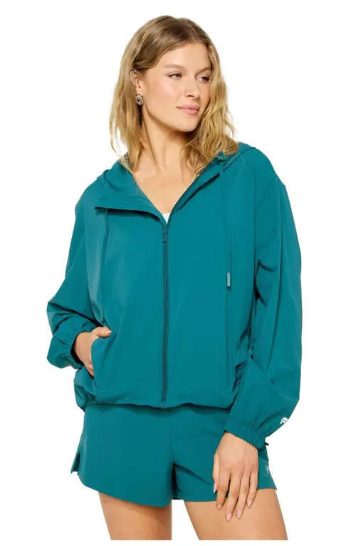 Fabletics All Day Jacket in Green Abyss at Nordstrom, Size X-Large | Nordstrom