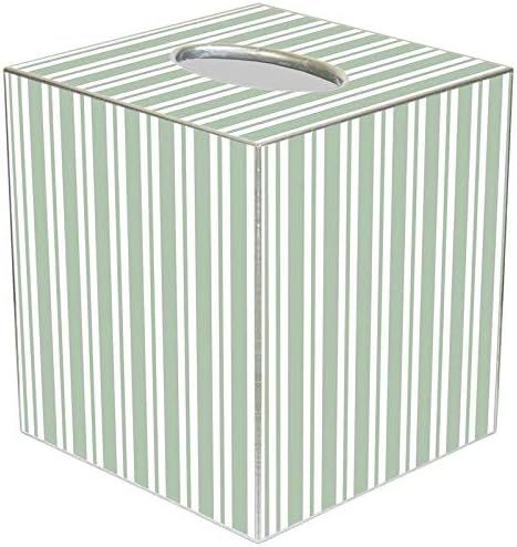 Marye-Kelley TB1123 - Sage Stripe Tissue Box Cover | Amazon (US)