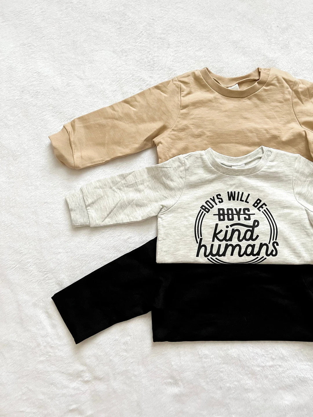 Boys Will Be Kind Humans Sweatshirt  Baby Boy Toddler Youth - Etsy Canada | Etsy (CAD)