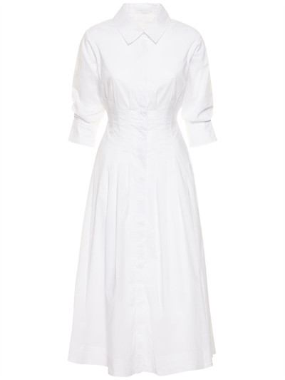 Jonathan Simkhai - Jazz cotton blend poplin midi dress - White | Luisaviaroma | Luisaviaroma