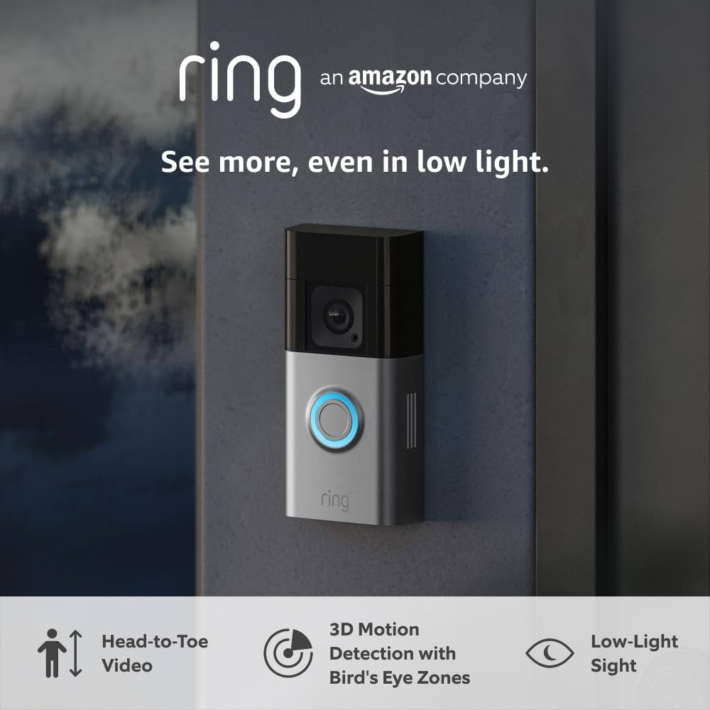 Ring Battery Video Doorbell Pro | Wireless Video Doorbell Security Camera with Head-To-Toe View, ... | Amazon (UK)