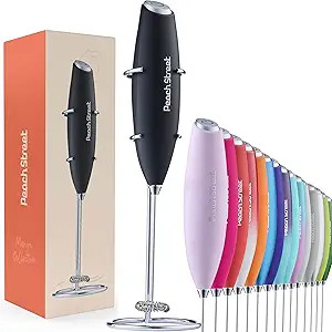 Powerful Handheld Milk Frother, Mini Milk Foamer, Battery Operated (Not included) Stainless Steel... | Amazon (US)