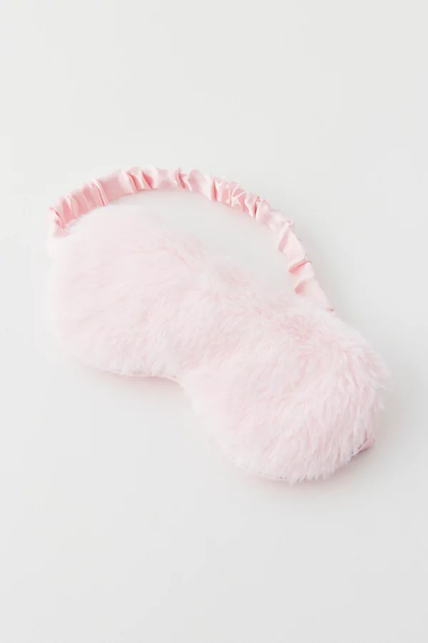 Fluffy Eye Mask in Pink at Urban Outfitters | Urban Outfitters (US and RoW)