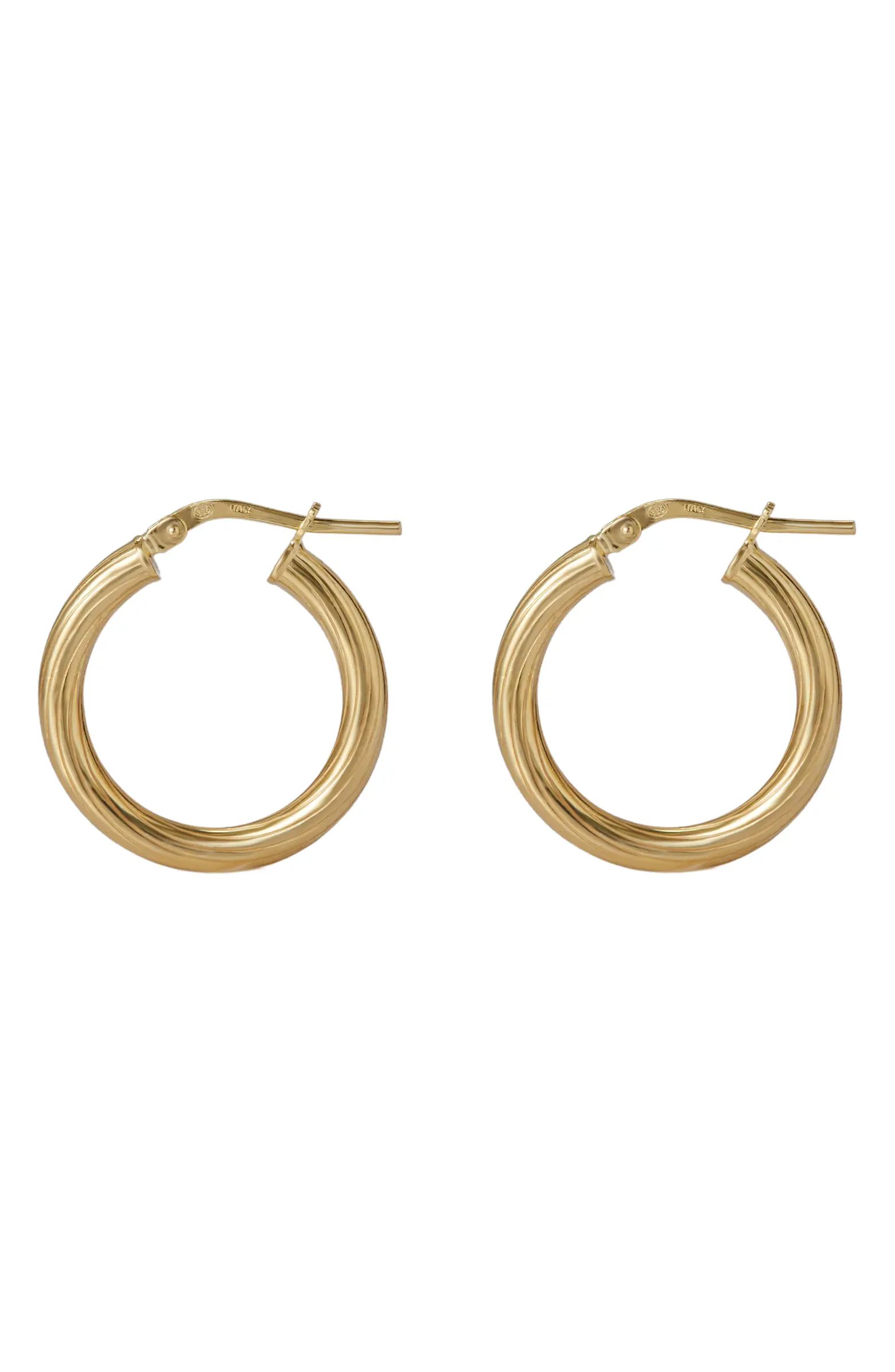 Argento Vivo Sterling Silver Small Tube Hoop Earrings | Nordstrom | Nordstrom