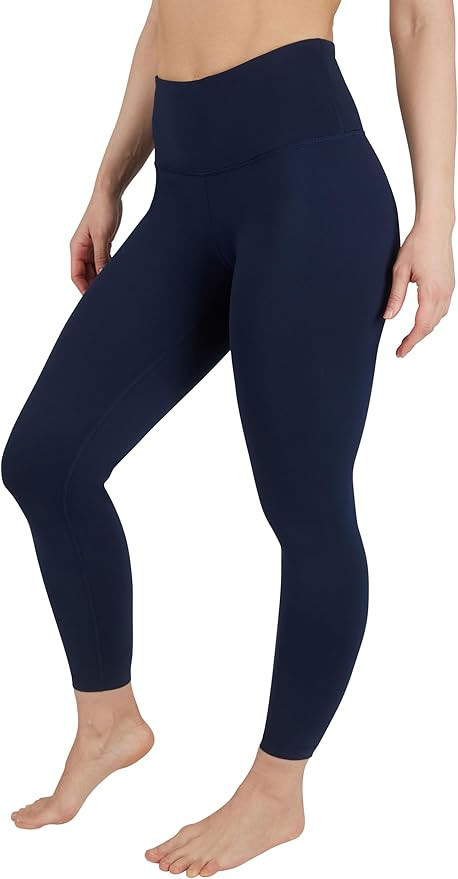 90 Degree By Reflex Ankle Length High Waist Power Flex Leggings - 7/8 Tummy Control Yoga Pants | Amazon (US)