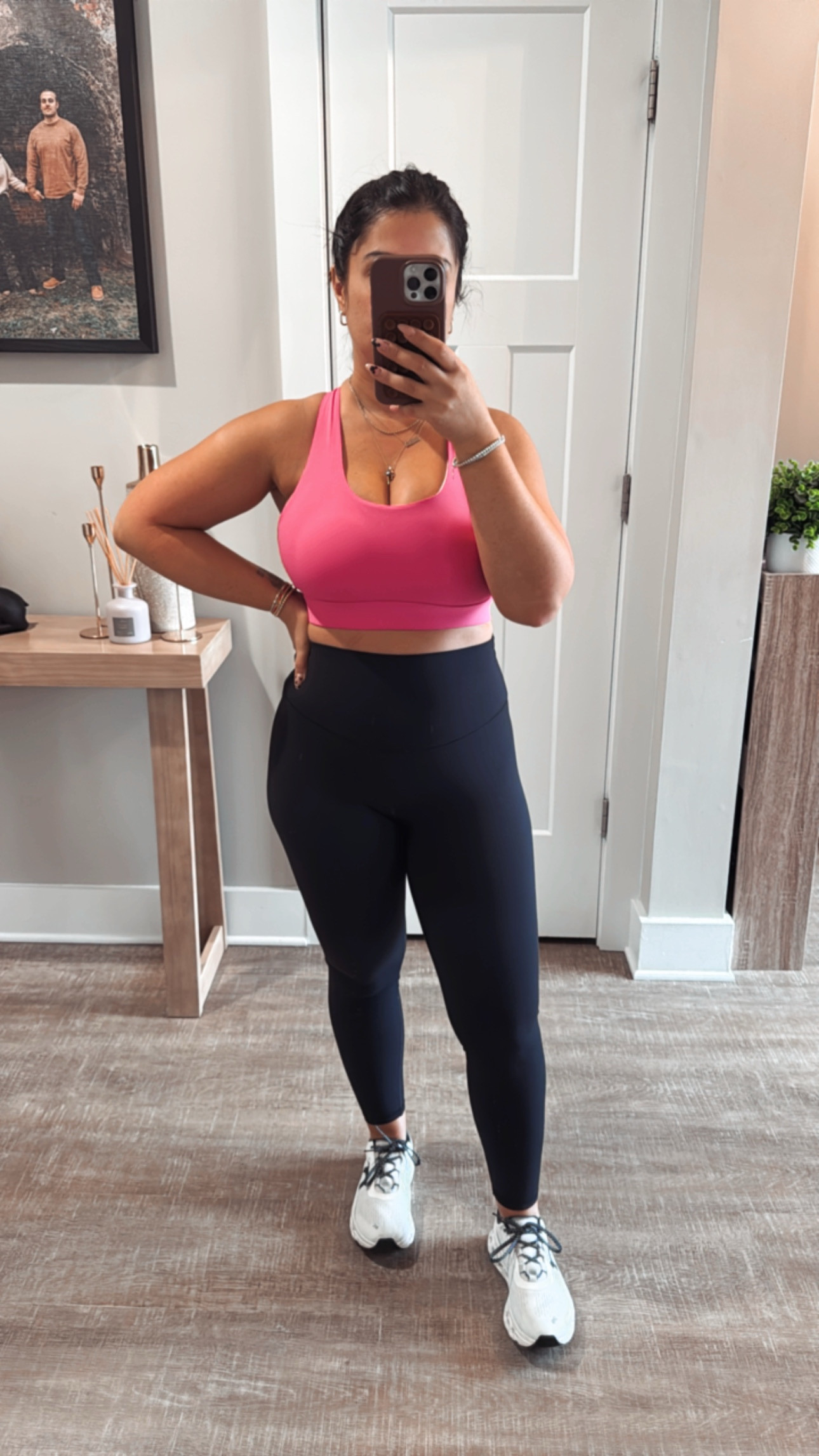 I made a commitment to myself this year to get healthy and feel good about myself. These last few months of sharing my journey with you have kept me accountable - so thank you for that!  While sharing my workout outfits, I’ve definitely found my favorite pieces and this bra is a 10/10! It’s full bust friendly, keeps the girls in place and I feel super confident during my workouts!

#LTKPetite #LTKActive #LTKMidsize