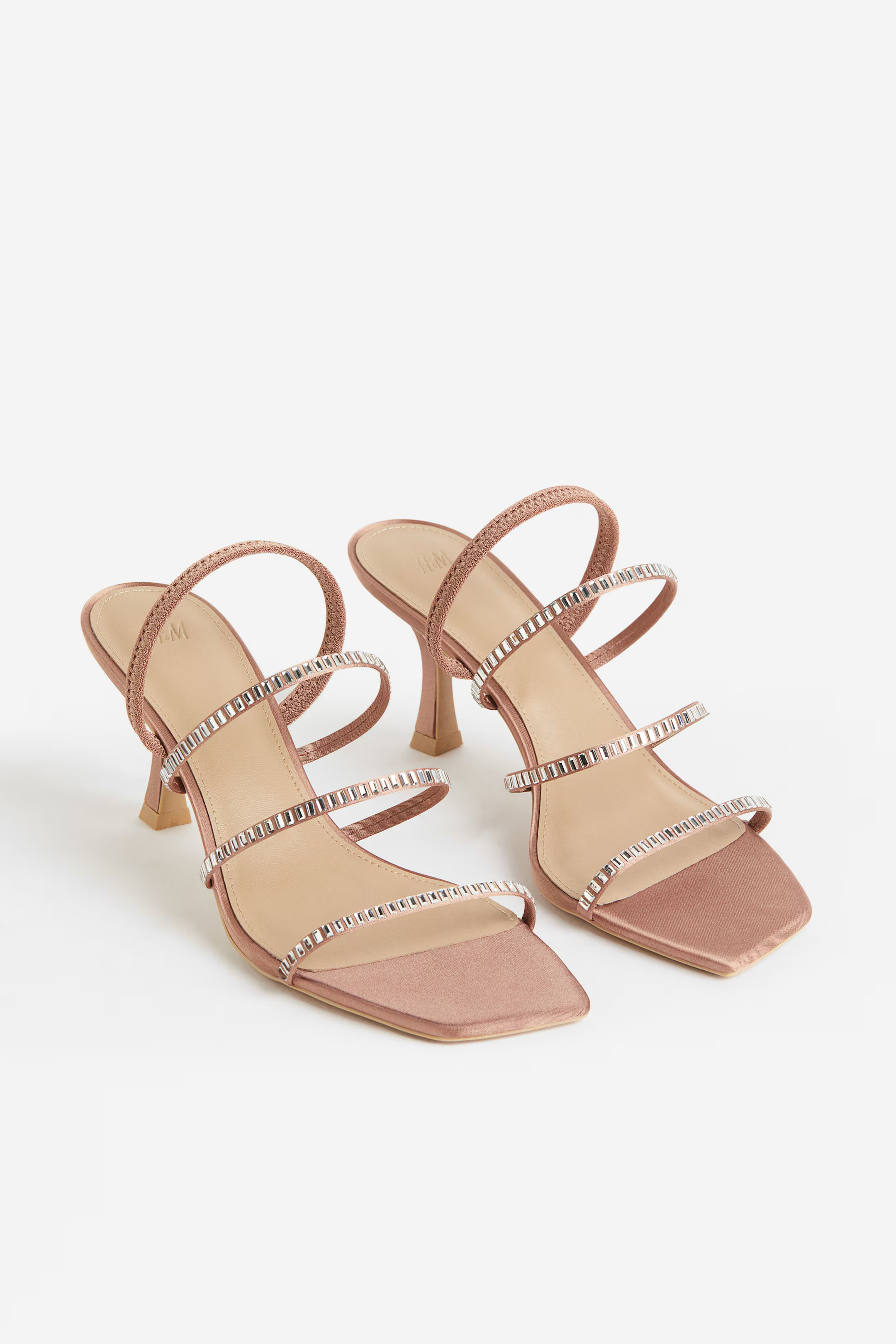 Heeled Satin Sandals | H&M (US + CA)