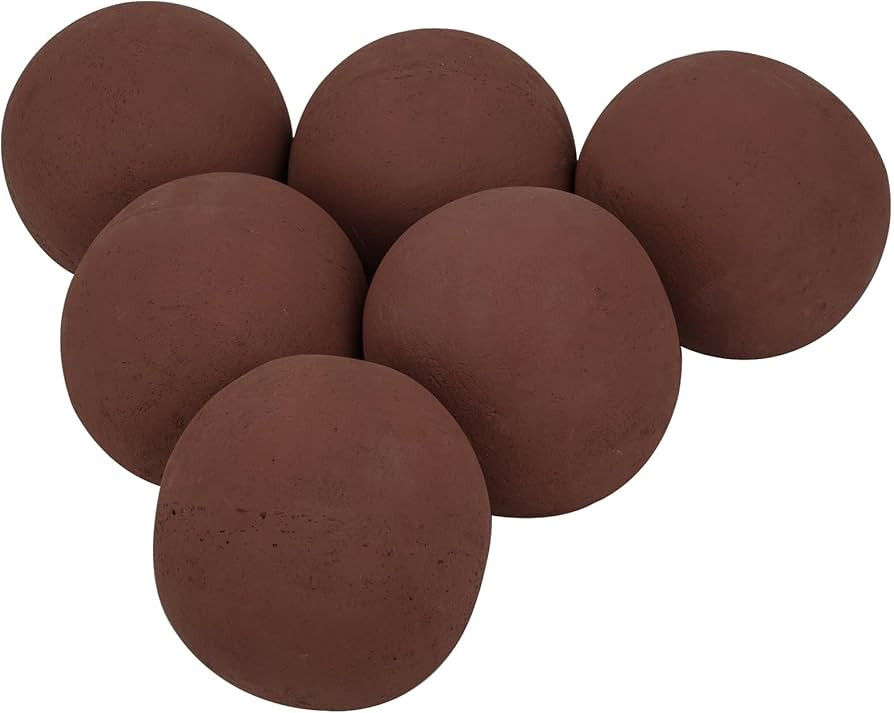 Skyflame Ceramic Fire Balls, Set of 6 Round Fire Stones Set for Indoor and Outdoor Fire Pits or F... | Amazon (US)