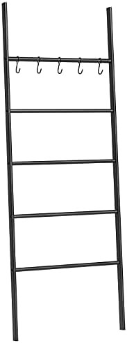 HOOBRO Blanket Ladder, 5-Tier Leaning Ladder Towel Rack, Free Standing Bath Storage Organization ... | Amazon (CA)