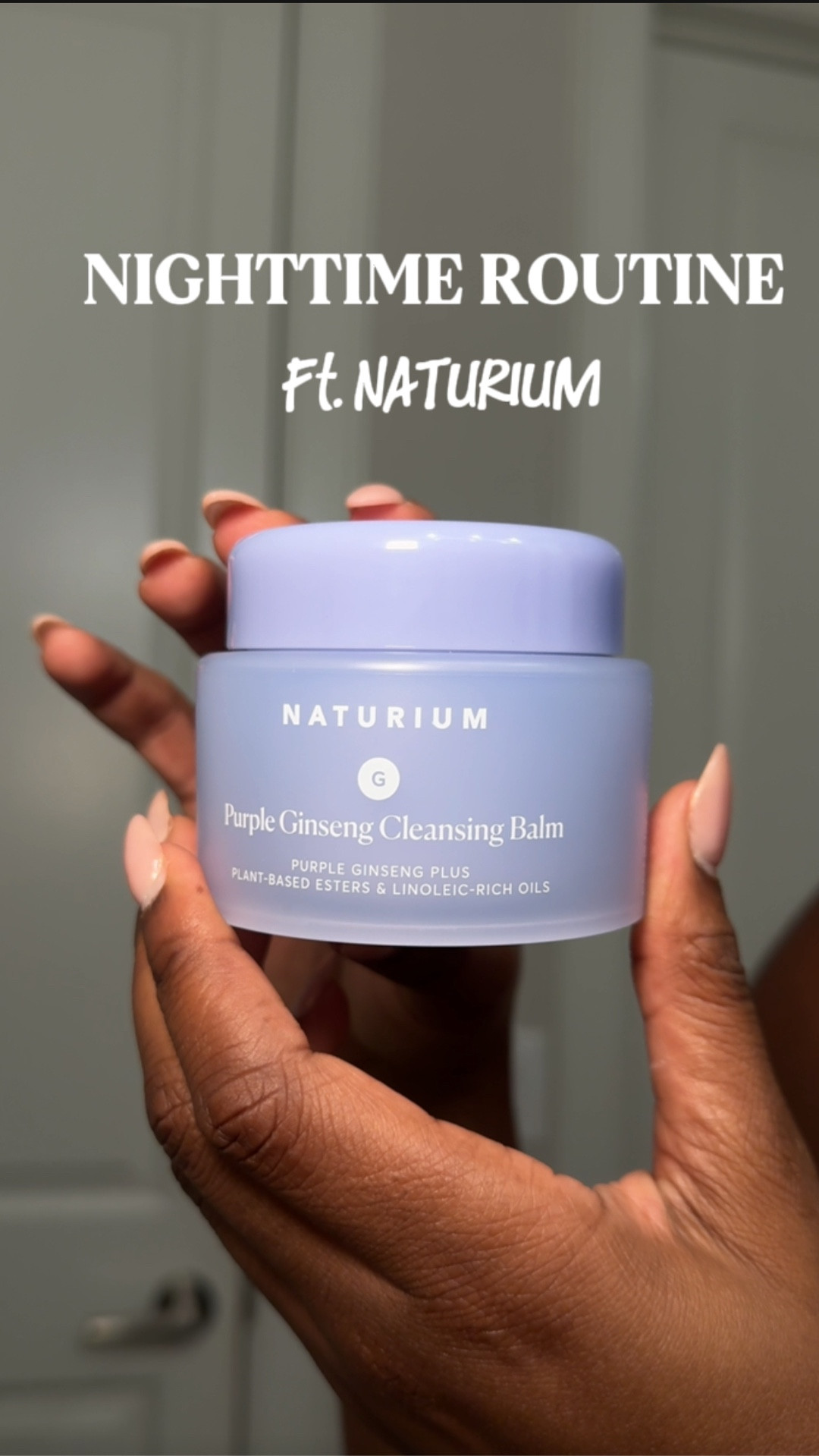 Nighttime skincare routine using NATURIUM products! Double cleansing with Purple Ginseng Cleansing Balm &
Niacinamide Cleansing Gelee 3% #naturium #skincare 

#LTKFindsUnder50 #LTKBeauty