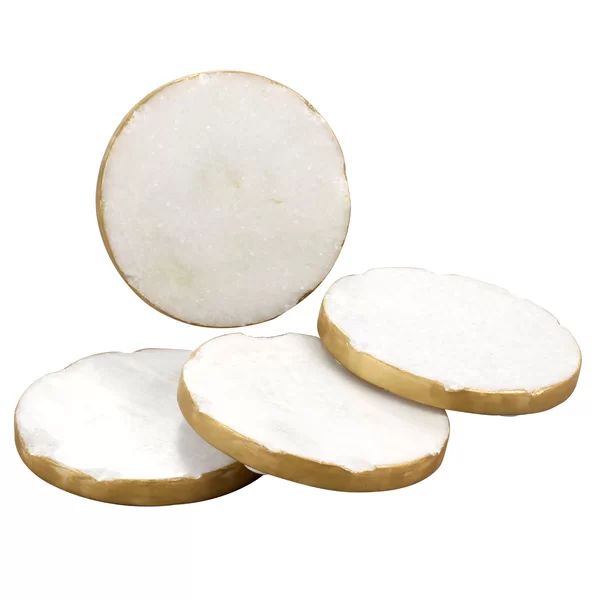 Providence Round Marble Coaster | Wayfair Professional