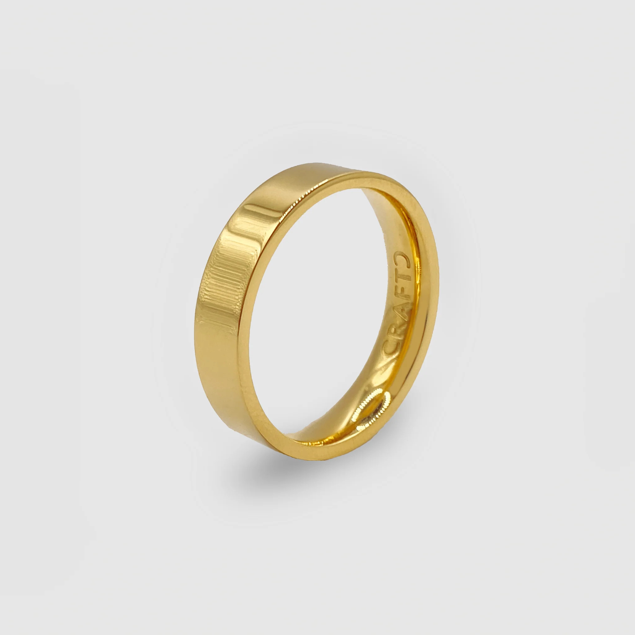 Flat Band Ring (Gold) 5mm | Craftd London (US)