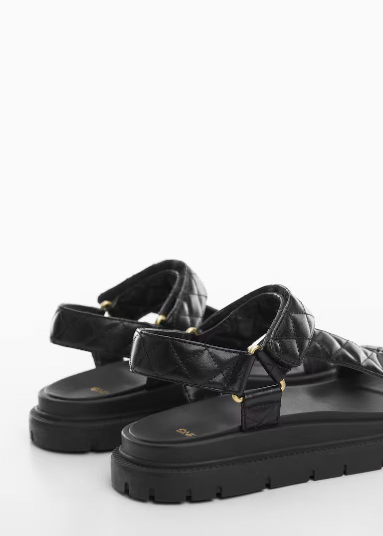 Velcro padded sandal -  Women | Mango USA | MANGO (US)