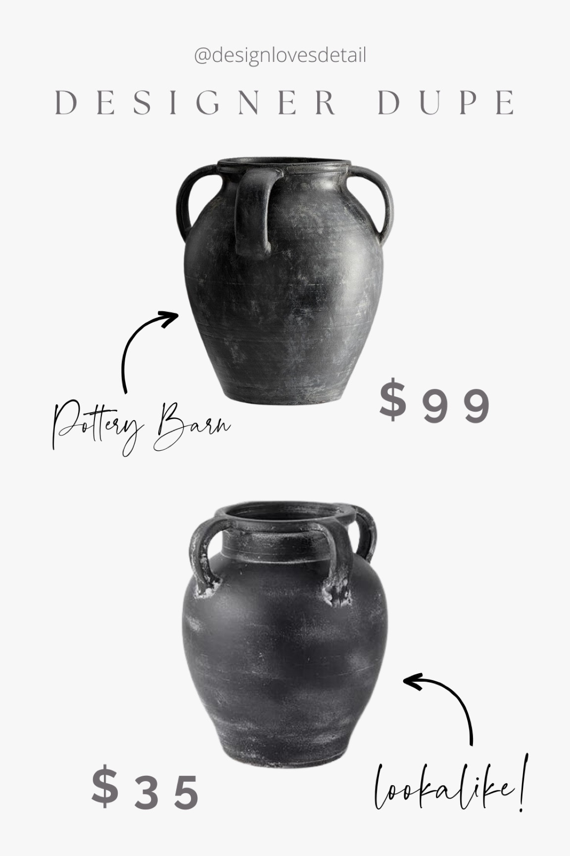 Black vases! Check out this Pottery Barn dupe!! Now just $35 with code “4THEHOME”

#lookalike #designerdupe #potterybarn #lookforless #homedecor 

#LTKhome #LTKFind #LTKsalealert