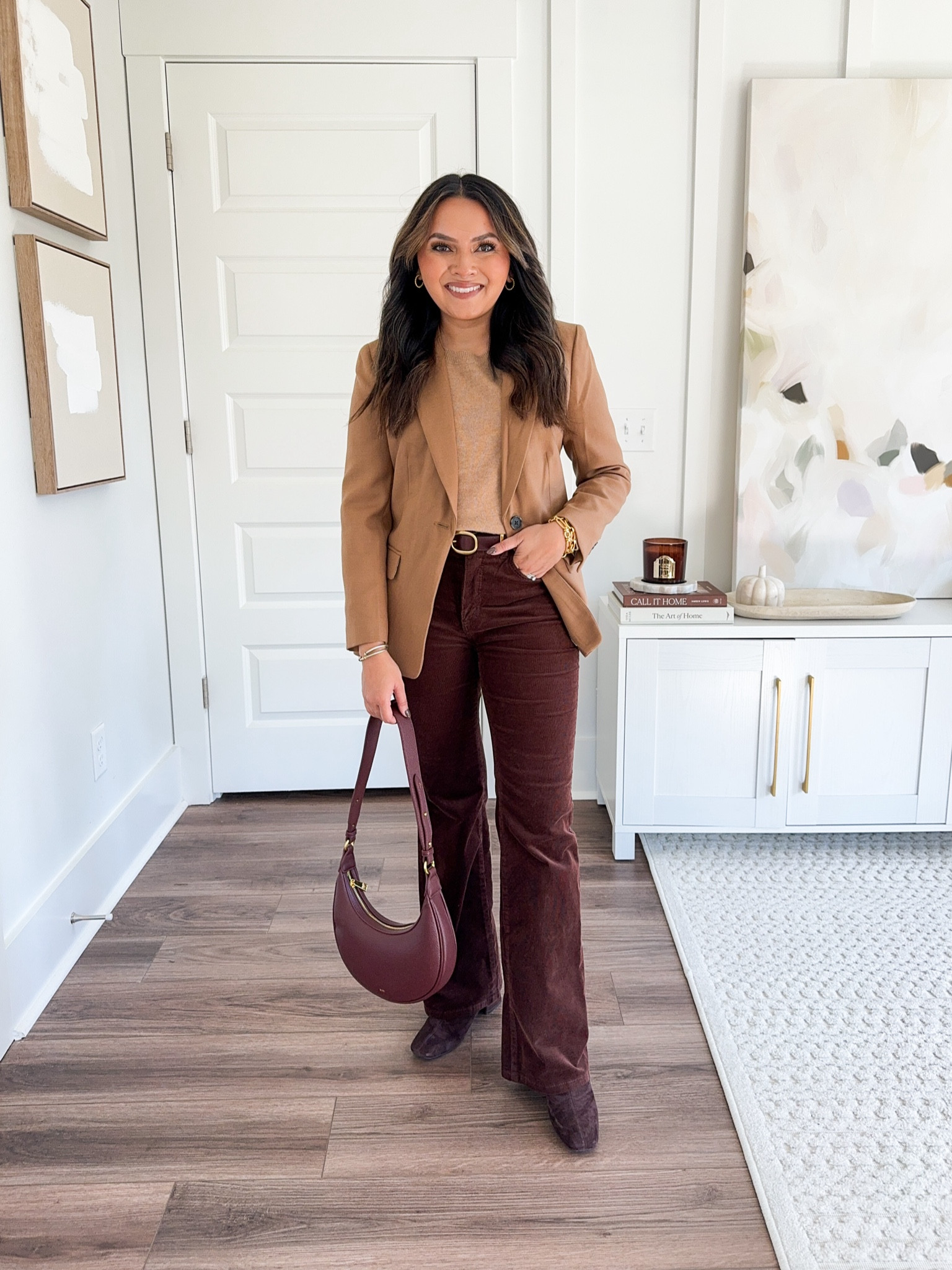 Styling boots with workwear!
Camel blazer size 0 petite TTS
Camel tan sweater size xs TTS - use code RACHEL25 for 25% off
Brown Corduroy pants size 2 petite TTS
Brown belt size xs TTS
Brown suede boots size 5.5 TTS

Workwear 
Work outfit
Office outfit
Fall outfit 
Fall style
Fall dress 
Fall fashion 
Thanksgiving outfit 
Christmas outfit 
Holidays 

Honey Sweet Petite 
Honeysweetpetite 


#LTKStyleTip #LTKWorkwear #LTKSaleAlert