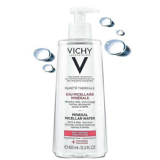 Vichy Pureté Thermale One Step Micellar Water Face Toner & Makeup Remover, Alcohol Free Facial C... | Amazon (US)