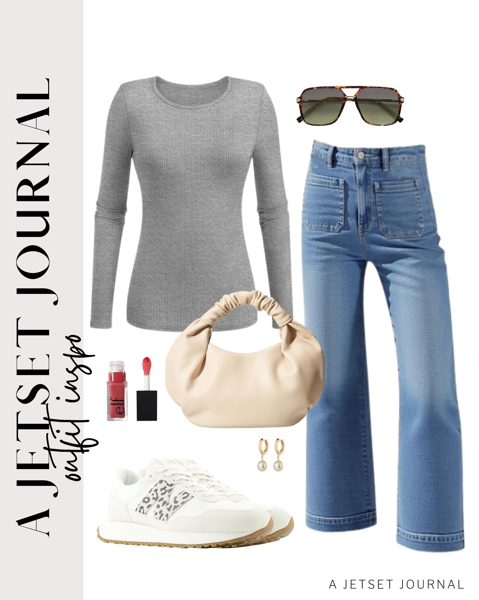 Want to upgrade your look? Check out this comfy long sleeve fitted top you can pair with trendy jeans, neutral sneakers, and hand bags!
elf lip gloss, gold hoop earrings, everyday fashion, fall outfit idea, casual look, vacation style, makeup must have, beauty favorite, functional bag, amazon fashion, affordable style

#LTKSeasonal #LTKU #LTKStyleTip