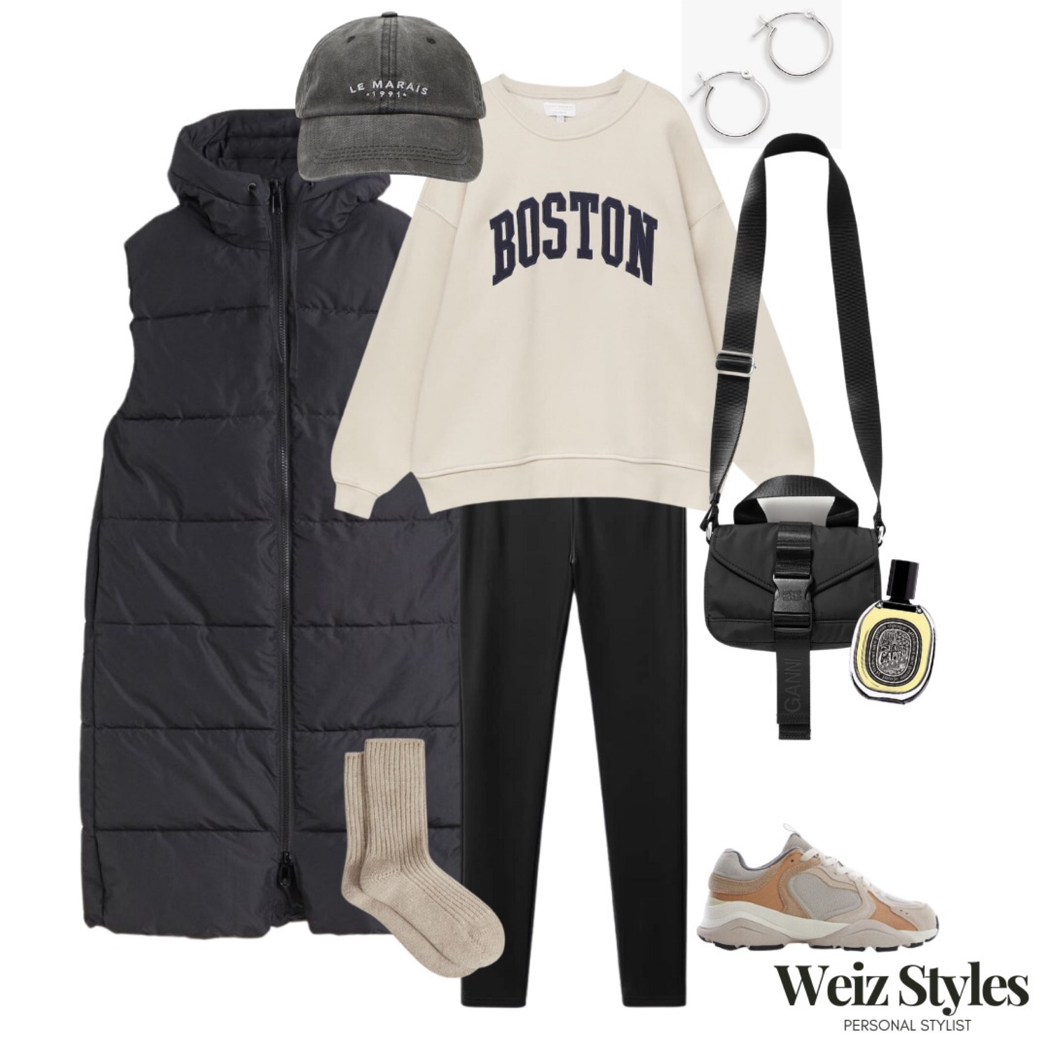 One Gilet, 3 Colours - how to style this must have autumn layer - Look 3

#everydaystyle #daywear #ganni #sweatshirt #weizstyles #autumn #fashion #howtowear #howtostyle #personalstylist #ootd #autumnoutfit #layering #layers #hm #quilted #earrings #black #monochrome #leggings #bag #handbag #perfume #coatedleggings #trainers #mango #pullandbear #h&m #cap #silverearrings #styleadvice #feminine #outfitoftheday #outfitideas #socks #hoops #effortless #casual #accessorise #cool #highstreet #trend #elevate #gilet #quiltedgilet #reiss #shoulderbag #styling

#LTKstyletip #LTKeurope #LTKSeasonal