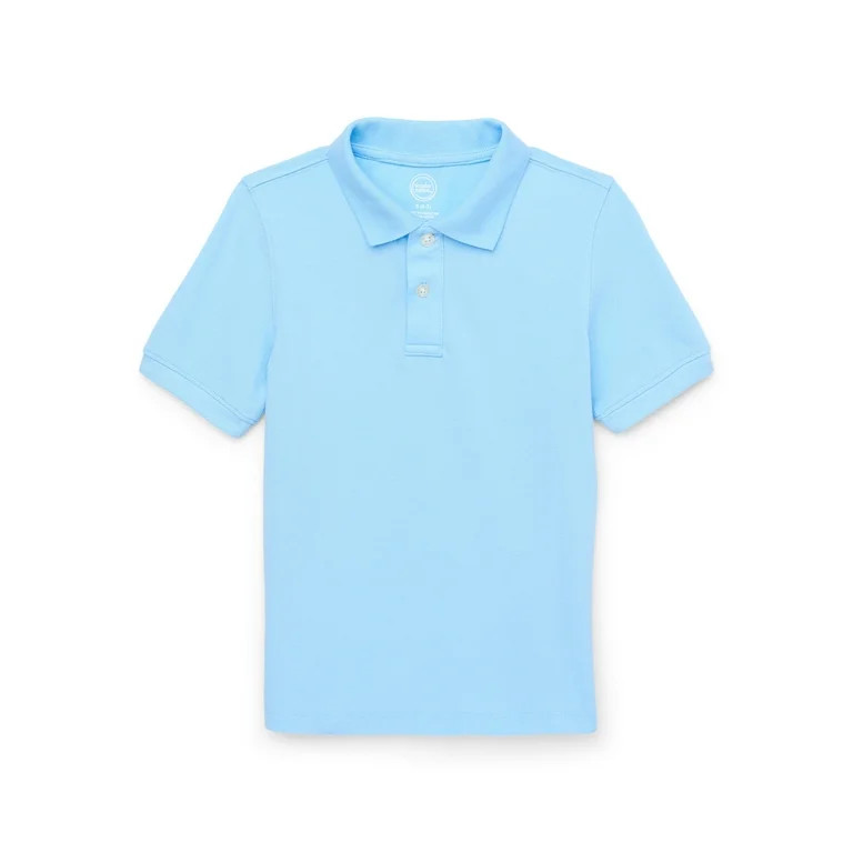 Wonder Nation Boys School Uniform Short Sleeve Polo, Sizes 4-18 | Walmart (US)