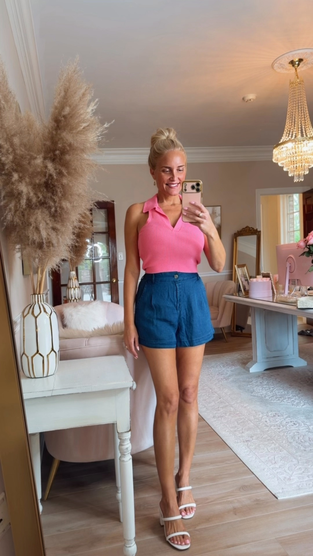 These chambray shorts are sooo lightweight and soft! Obsessed! Wearing a small. The back is stretchy but they are still a bit small in the waist. Use code LOVINGLIFE35 for 35% off these shorts!

#LTKdayinmylife #LTKgrwm #LTKootd