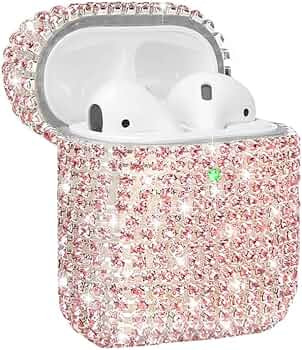Diamond Airpods Case Cover Protective Airpods Charging Cases Hard Carrying Case Accessories for A... | Amazon (US)