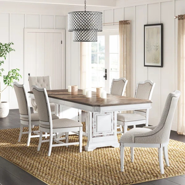 Haigler 6 Person Extendable Dining Set w/ 20" Leaf | Wayfair North America