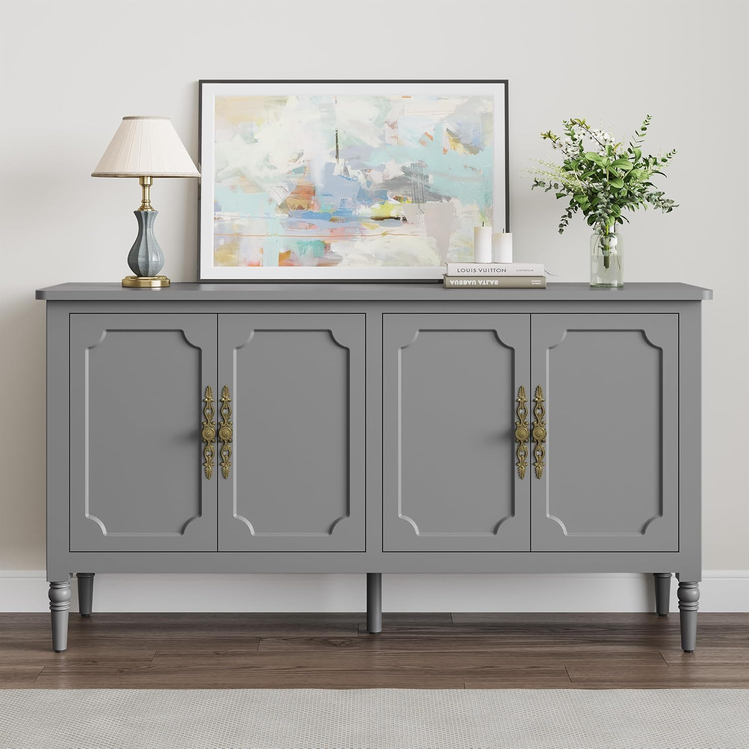 RoyalCraft 59'' Sideboard Buffet Cabinet with Storage, Modern Buffet Cabinet with Adjustable Shel... | Amazon (US)