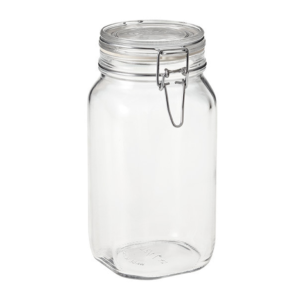 Bormioli Rocco 1.6 qt. Hermetic Storage Jar 1.5 ltr. | The Container Store