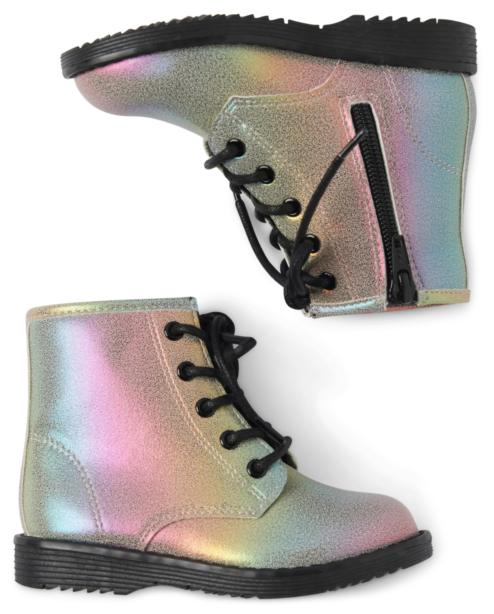 Toddler Girls Rainbow Lace-Up Boots - multi clr | The Children's Place