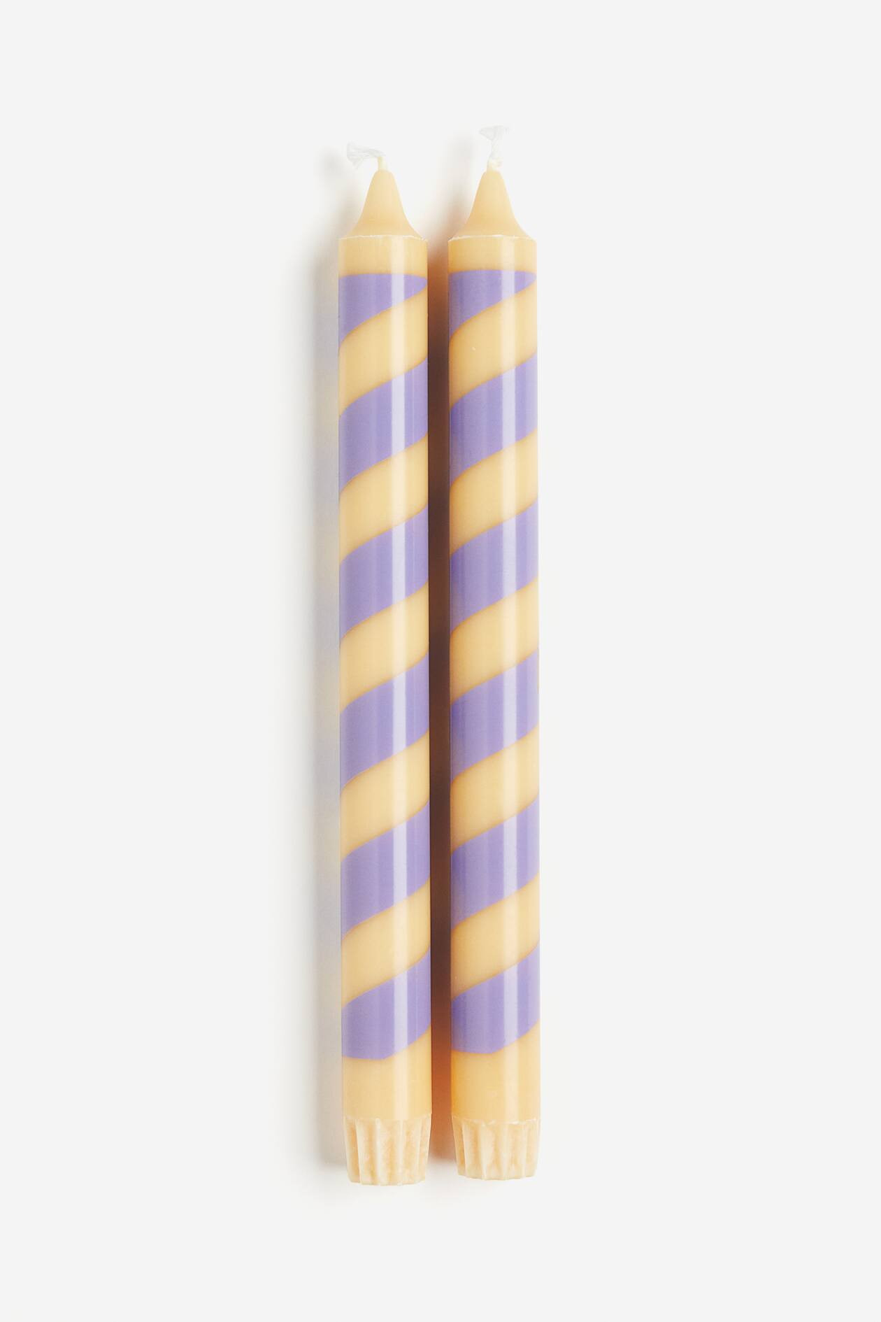2-pack candy cane candles - Light green/Striped - Home All | H&M GB | H&M (UK, MY, IN, SG, PH, TW, HK)