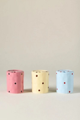 Greta Polka Dot Stoneware Demi Sipper | Anthropologie (US)