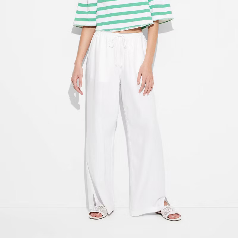 Women's Pull-On Linen Pants - Wild Fable™ | Target