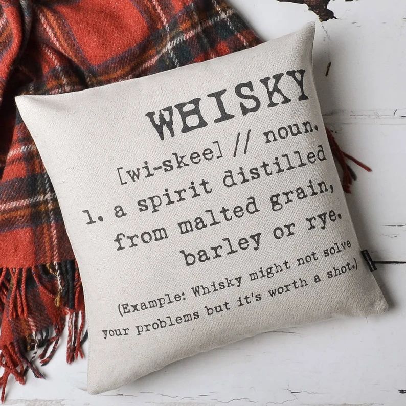 Scottish Words 'whisky' Cushion Cover - Etsy | Etsy (US)