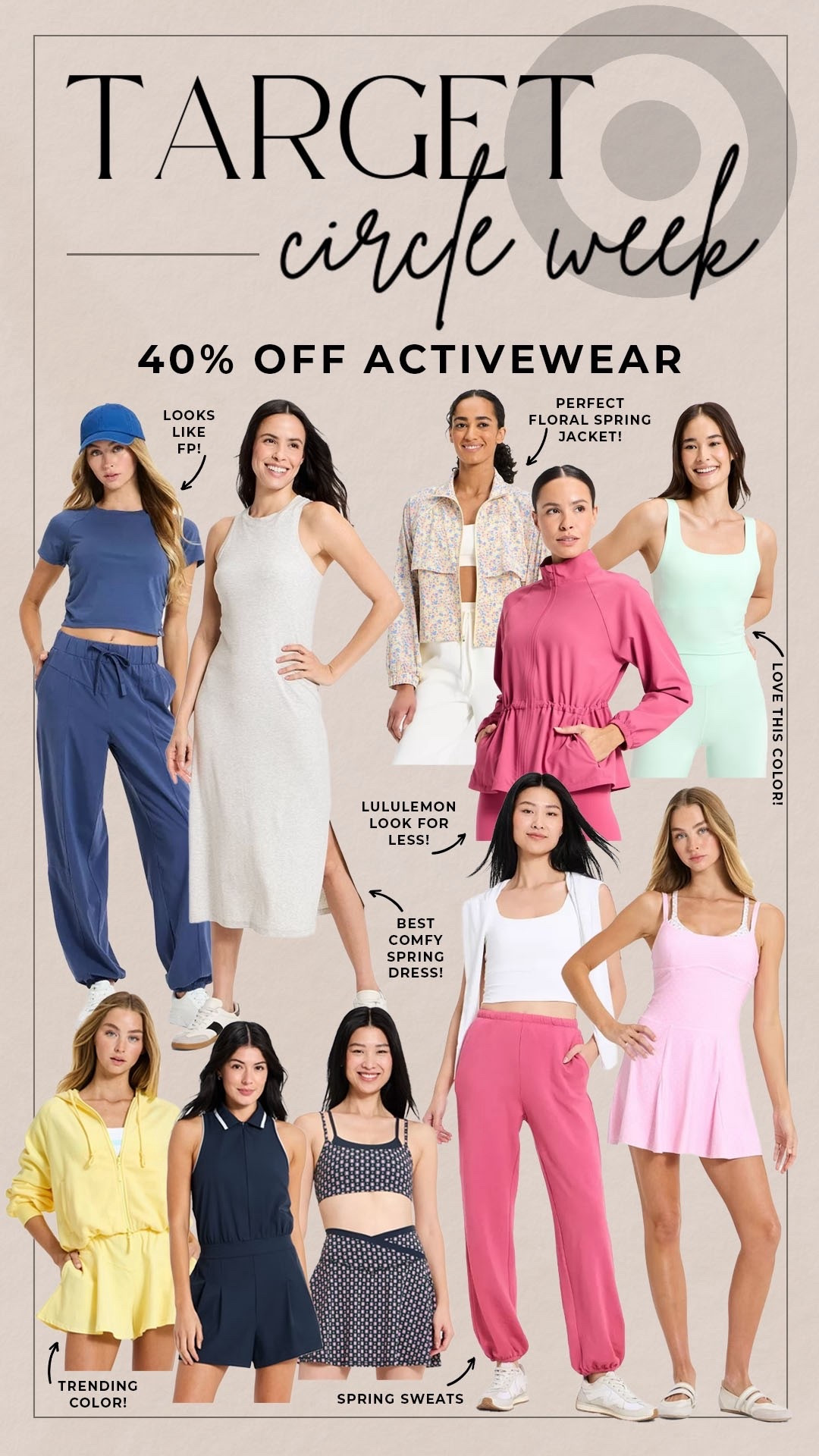 Target circle week deal! 40% off swim!

#targetdeals

Target deals. Target finds. Target fashion. Target new arrivals. Target activewear. Target spring active set. Target matching spring active set  

#LTKSeasonal #LTKActive #LTKSaleAlert