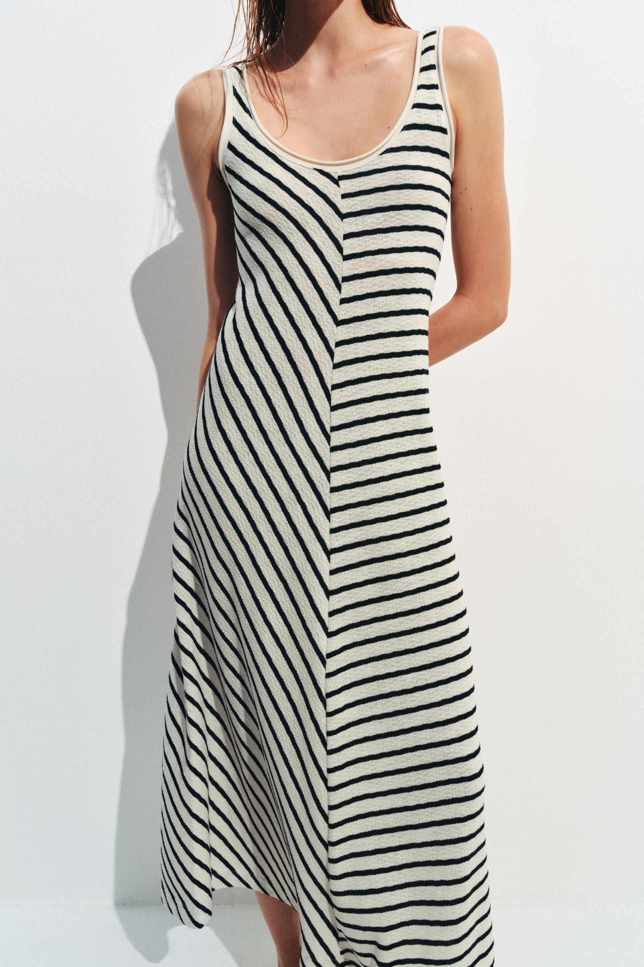 RUSTIC STRIPED DRESS | Zara UK