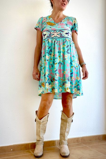 An empire #sundress paired with #TallBoots is a great foundation for #layering a #VacationLook

#LTKtravel #LTKstyletip #LTKSeasonal