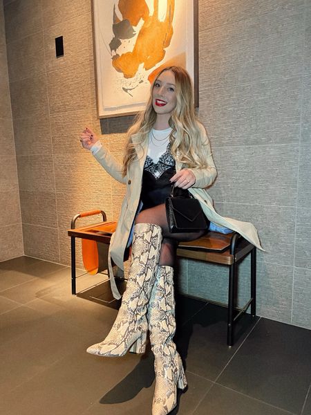 Dinner at NOBU in ATL! 🖤
Loved this look for a girls dinner & drinks. Wearing a small in the bodysuit I paired with a small black lace slip dress and my favorite snakeskin boots! 

#nobu #dinner #nightout #datenight #atlanta #snakeskin #ootn #outfitofthenight 

#LTKstyletip #LTKparties #LTKshoecrush