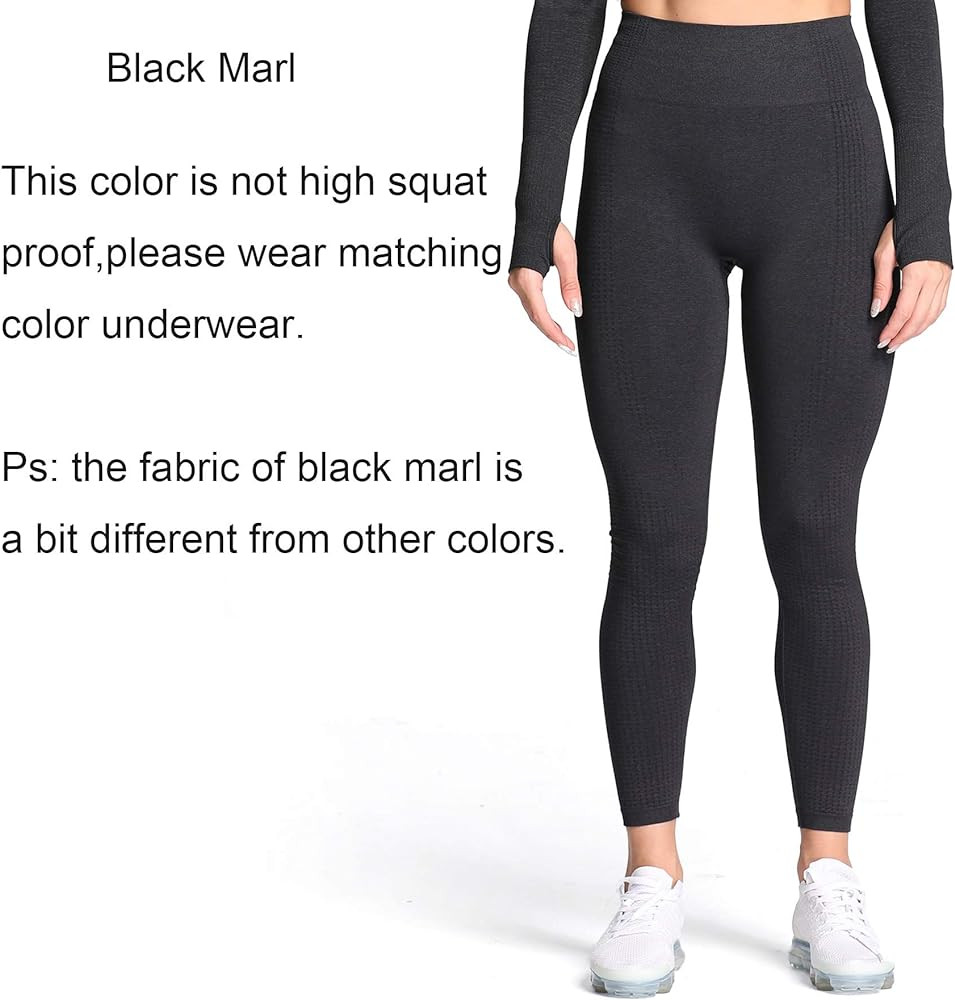 Aoxjox Women's High Waist Workout Gym Vital Seamless Leggings Yoga Pants | Amazon (US)