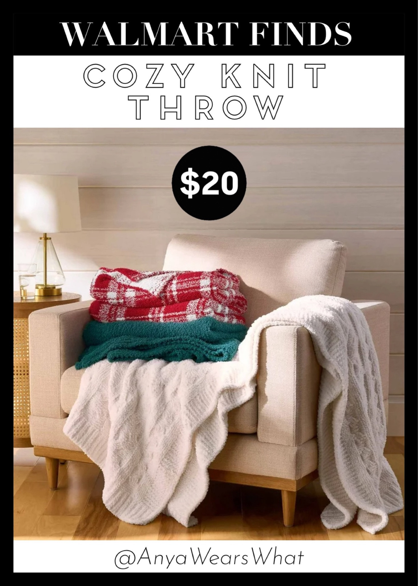 Super soft cozy knit throw for only $19.97! BAREFOOT DREAMS DUPE! ☁️✨ 
#spring #springcleaning #decor

#LTKHome #LTKFindsUnder50 #LTKFindsUnder100