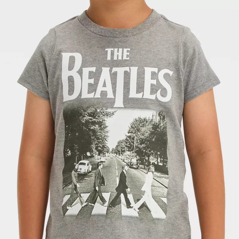 Toddler Boys' The Beatles Short Sleeve T-Shirt - Gray | Target