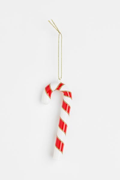 Glass Christmas Ornament - Red/striped - Home All | H&M US | H&M (US + CA)